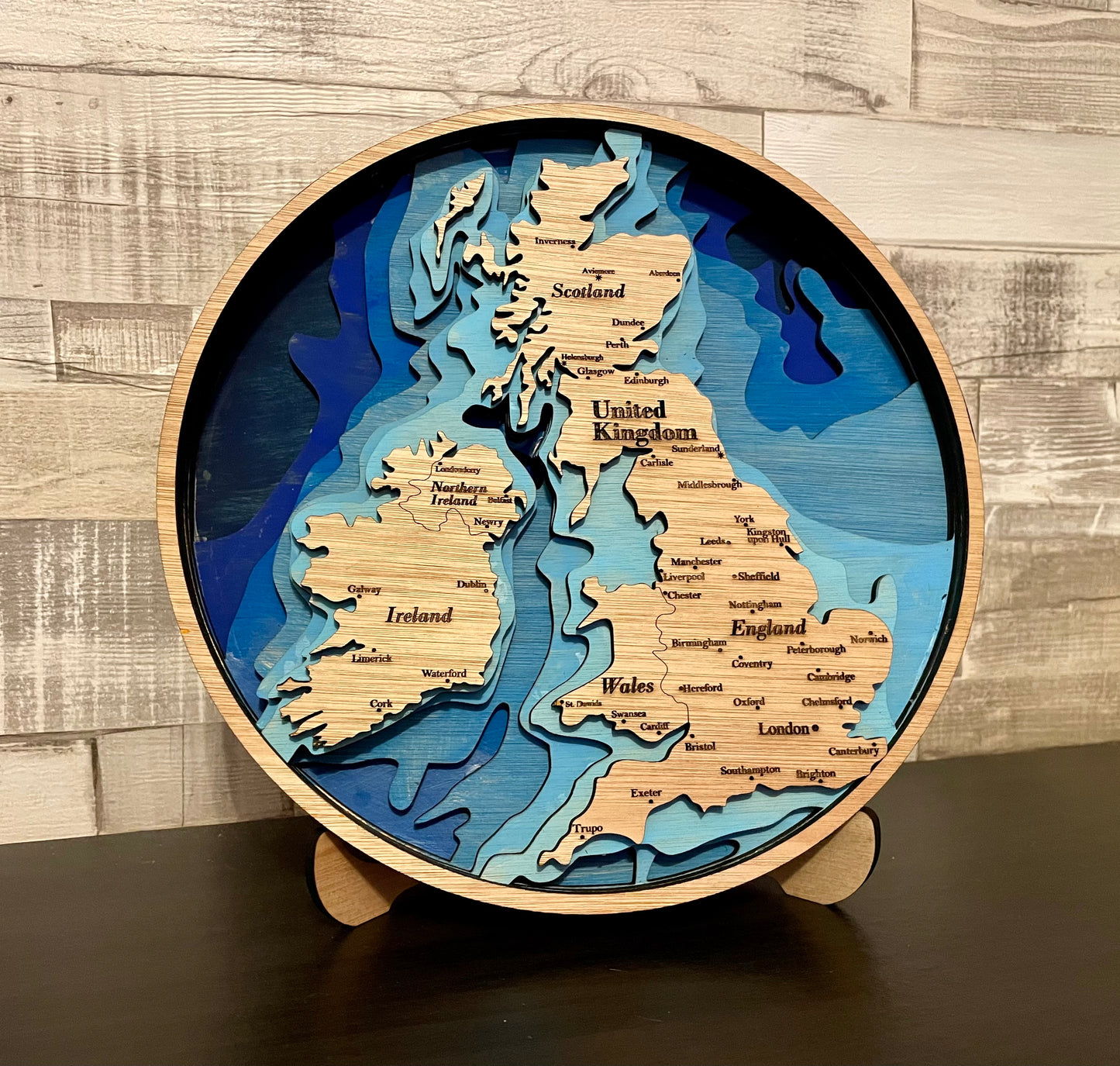 3d Multi Layer UK map