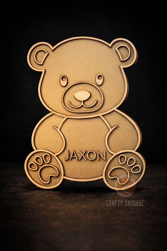 Personalised Teddy Bear Nursery Door Sign