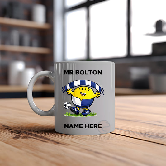 Personalised Football Supporter Team Character Mug