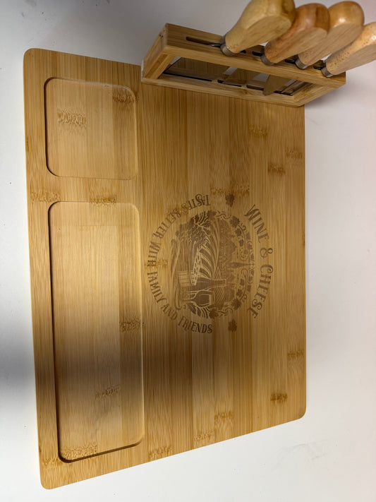 Engraved cheese board