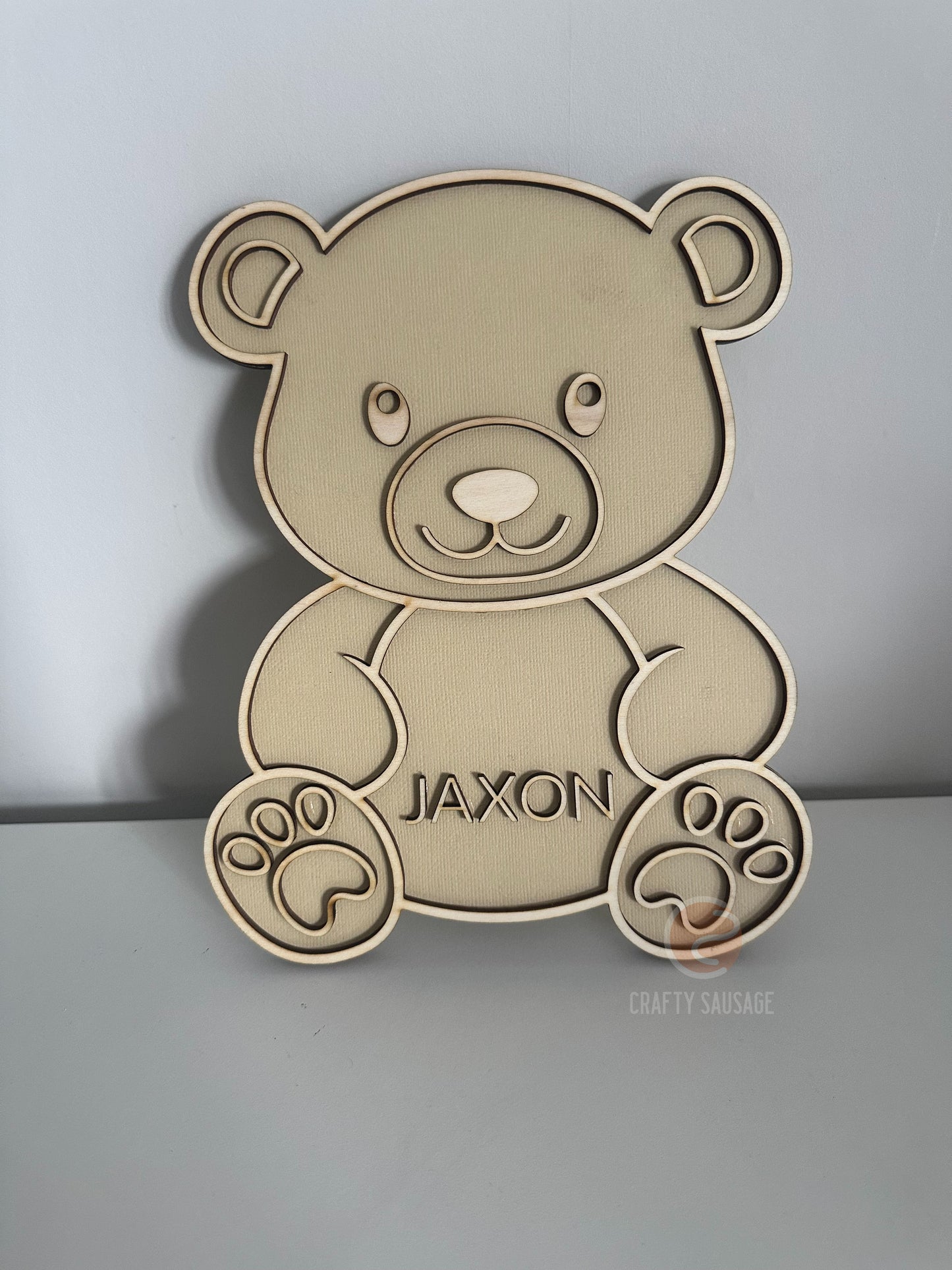 Personalised Teddy Bear Nursery Door Sign