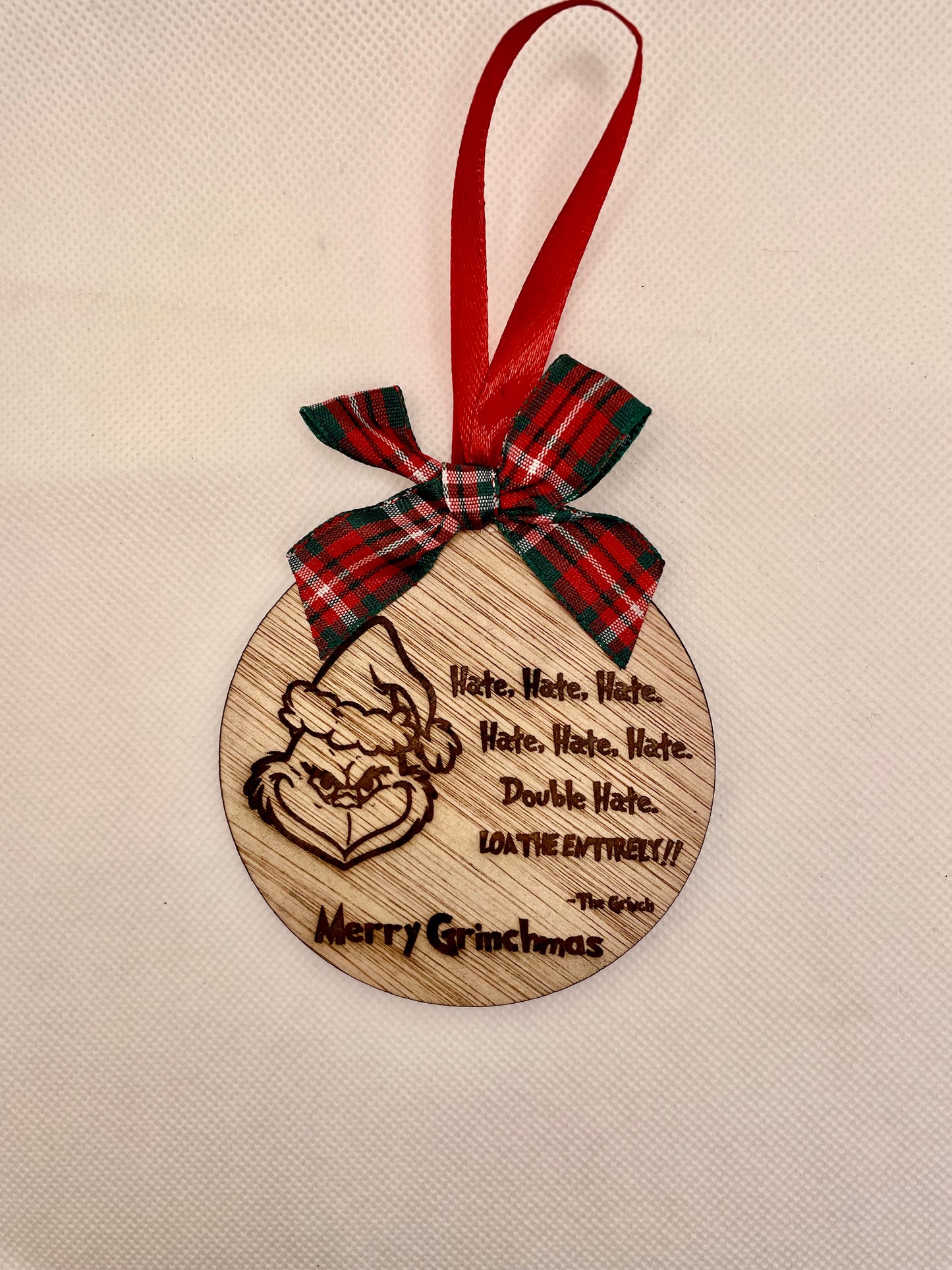 Grinchmas - Hate Hate Hate Christmas Bauble Ornament