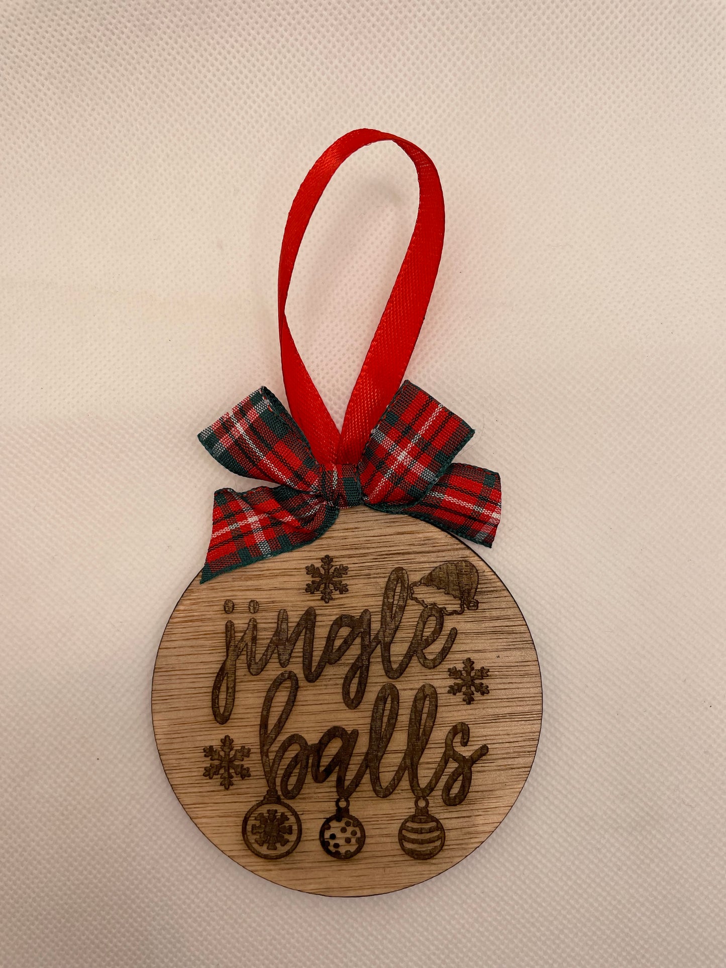 Naughty Saying Baubles, Tinsel Tits or Jingle Balls Bauble