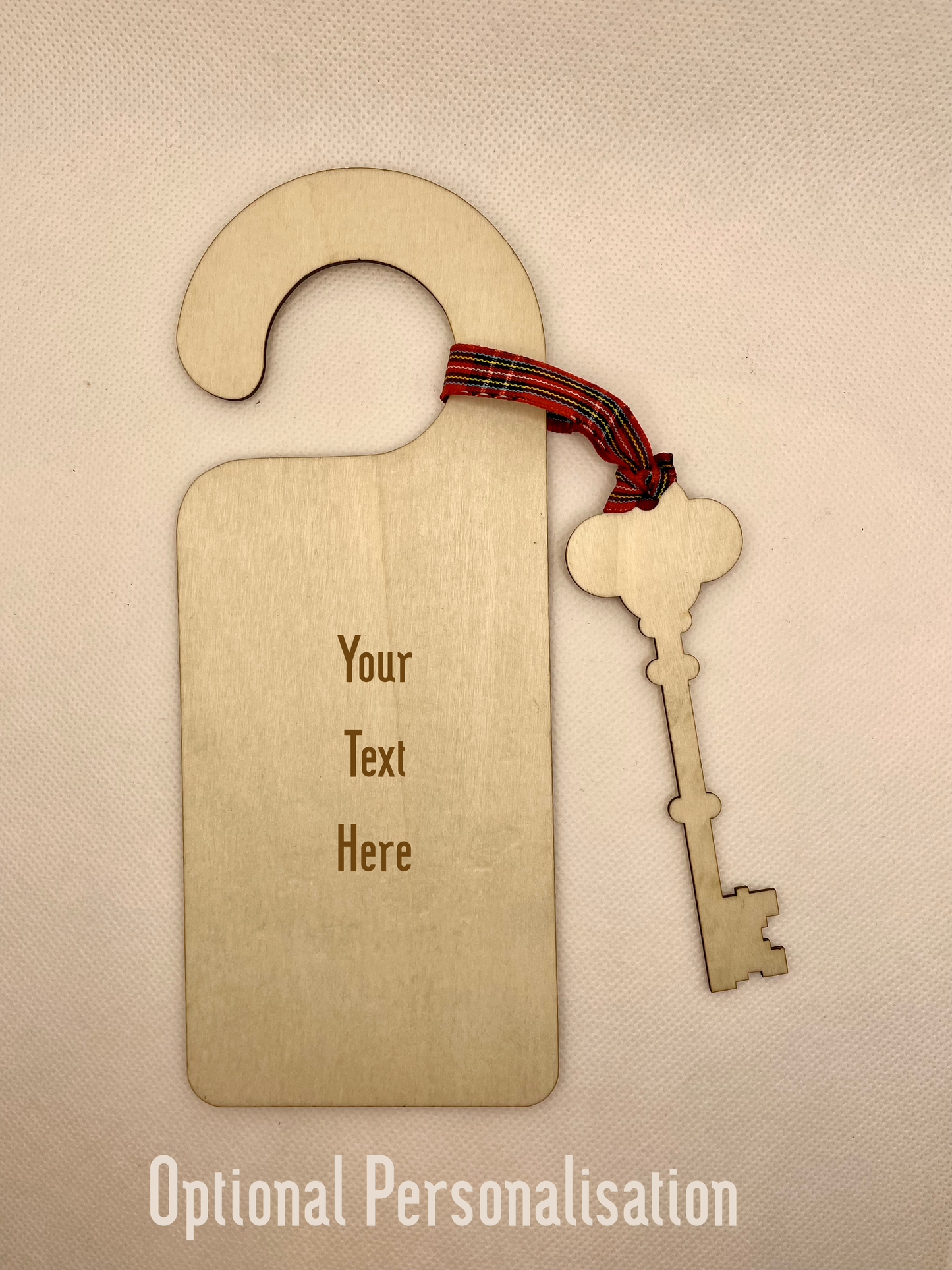 Santas Magic Key Wooden Door Hanger