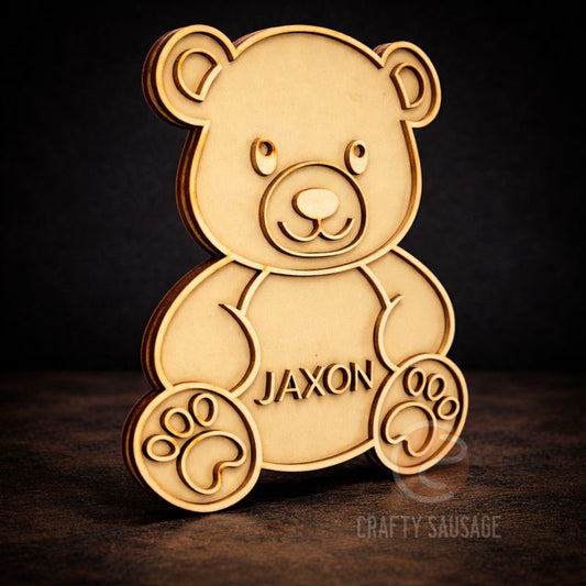 Personalised Teddy Bear Nursery Door Sign