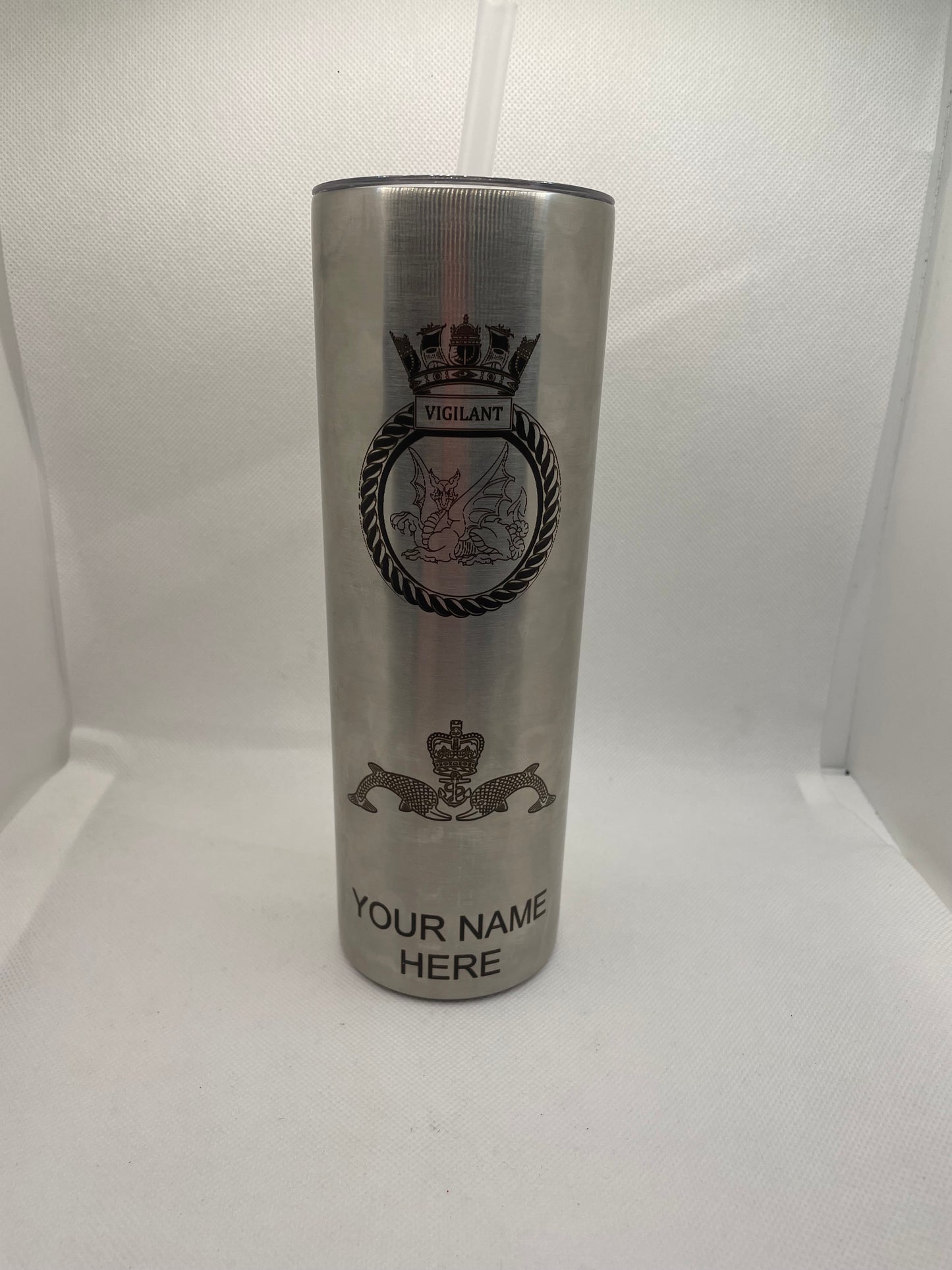 Royal Navy Crest Engraved Tumbler - Any Crest Available