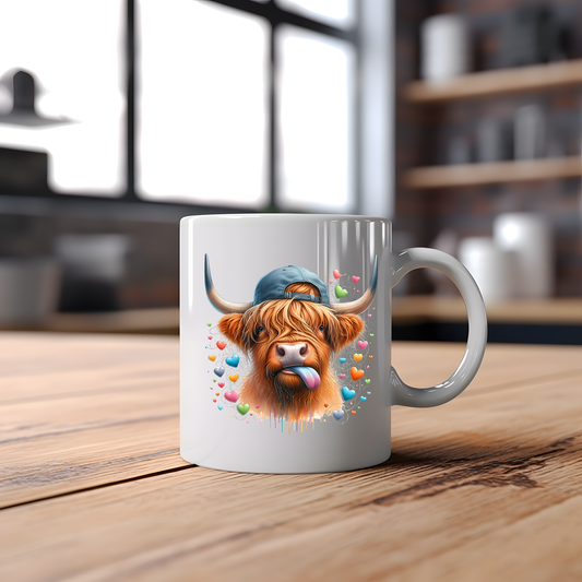 "Cheeky Lad" Highland Cow Mug