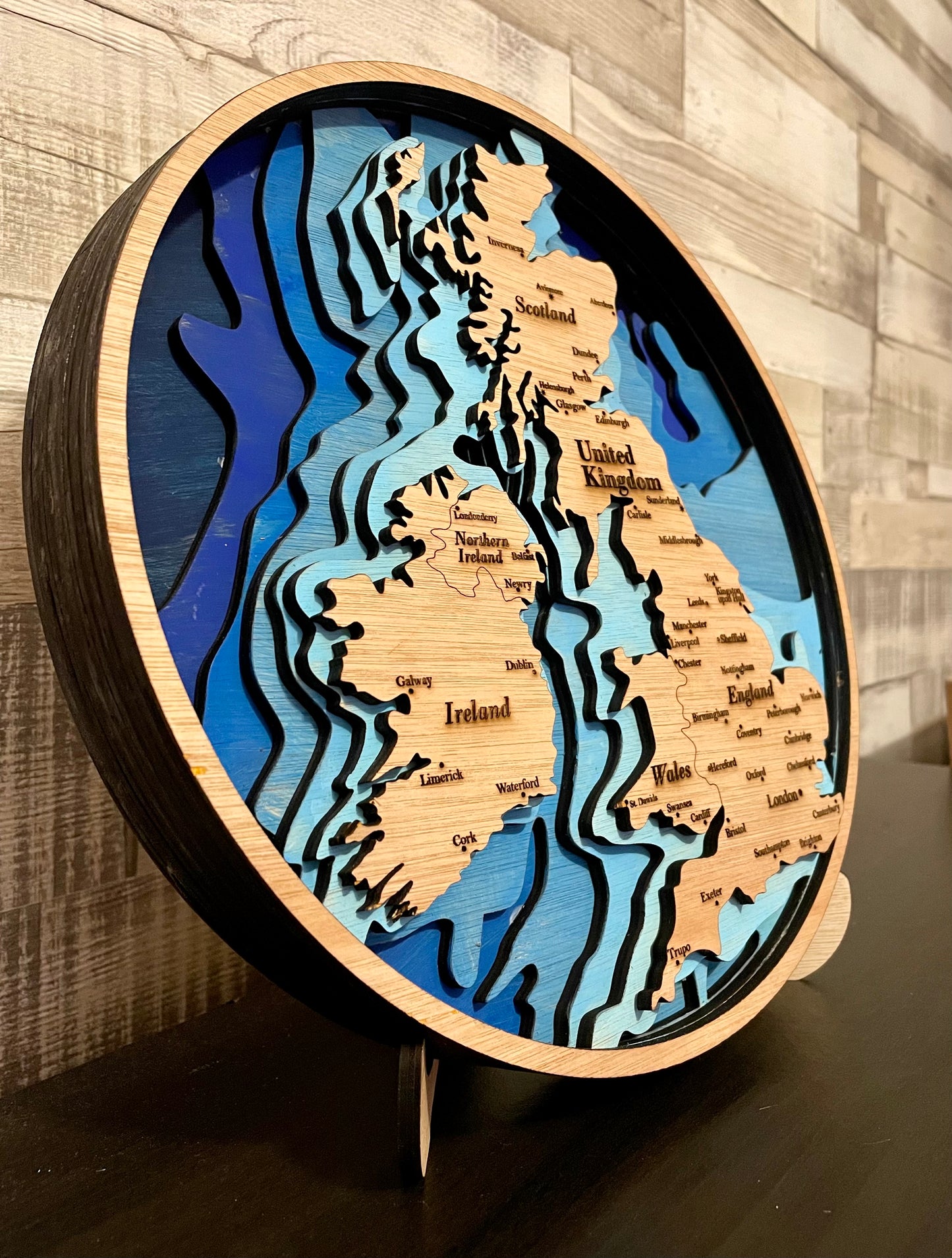 3d Multi Layer UK map