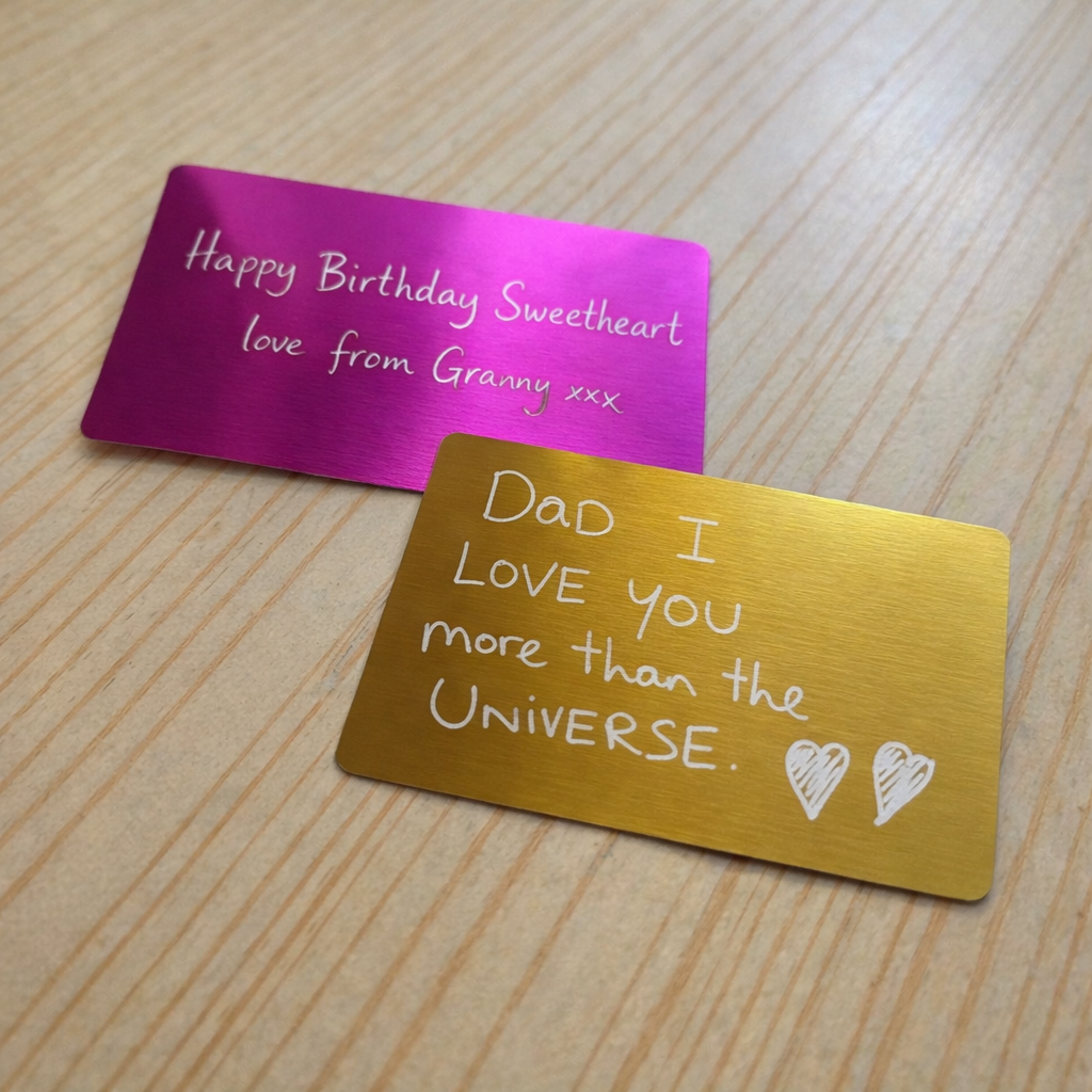 Personalised Handwriting Wallet Card
