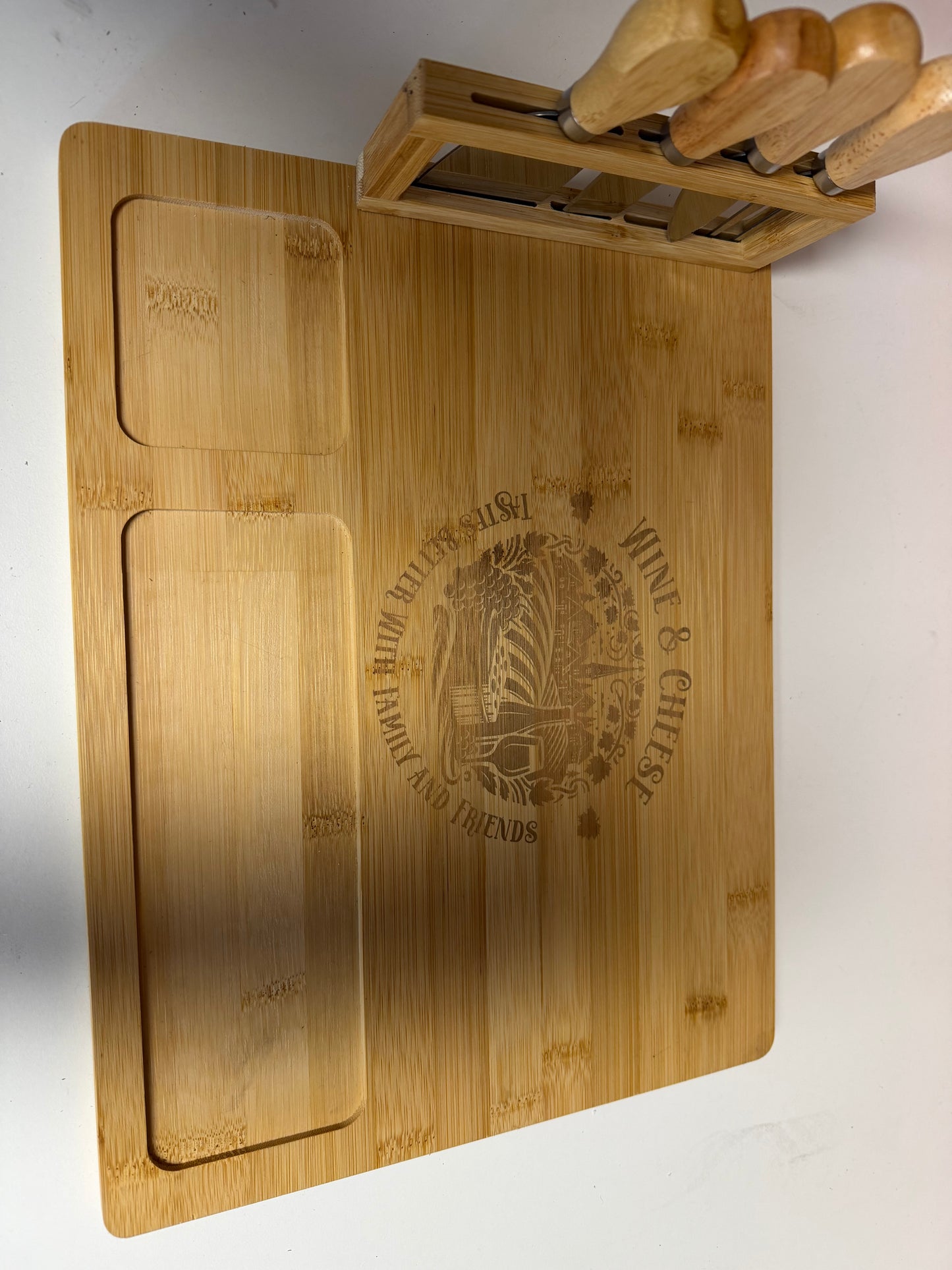 Engraved cheese board