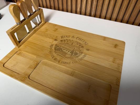 Engraved cheese board