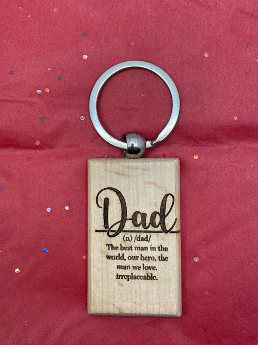 "Dad" Keyring - ideal for Fathers Day Gift
