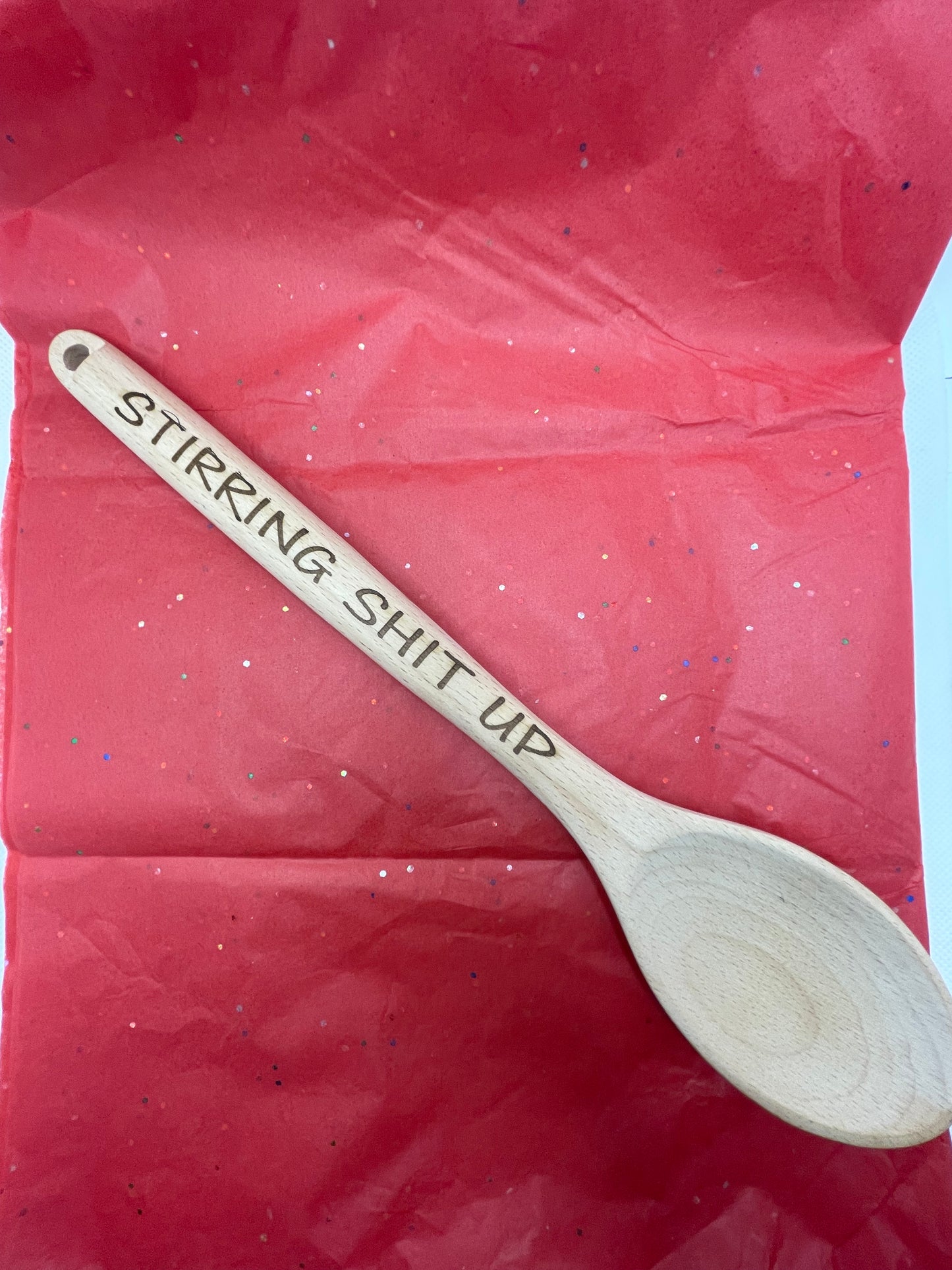 Stirring Shit Up Wooden Spoon