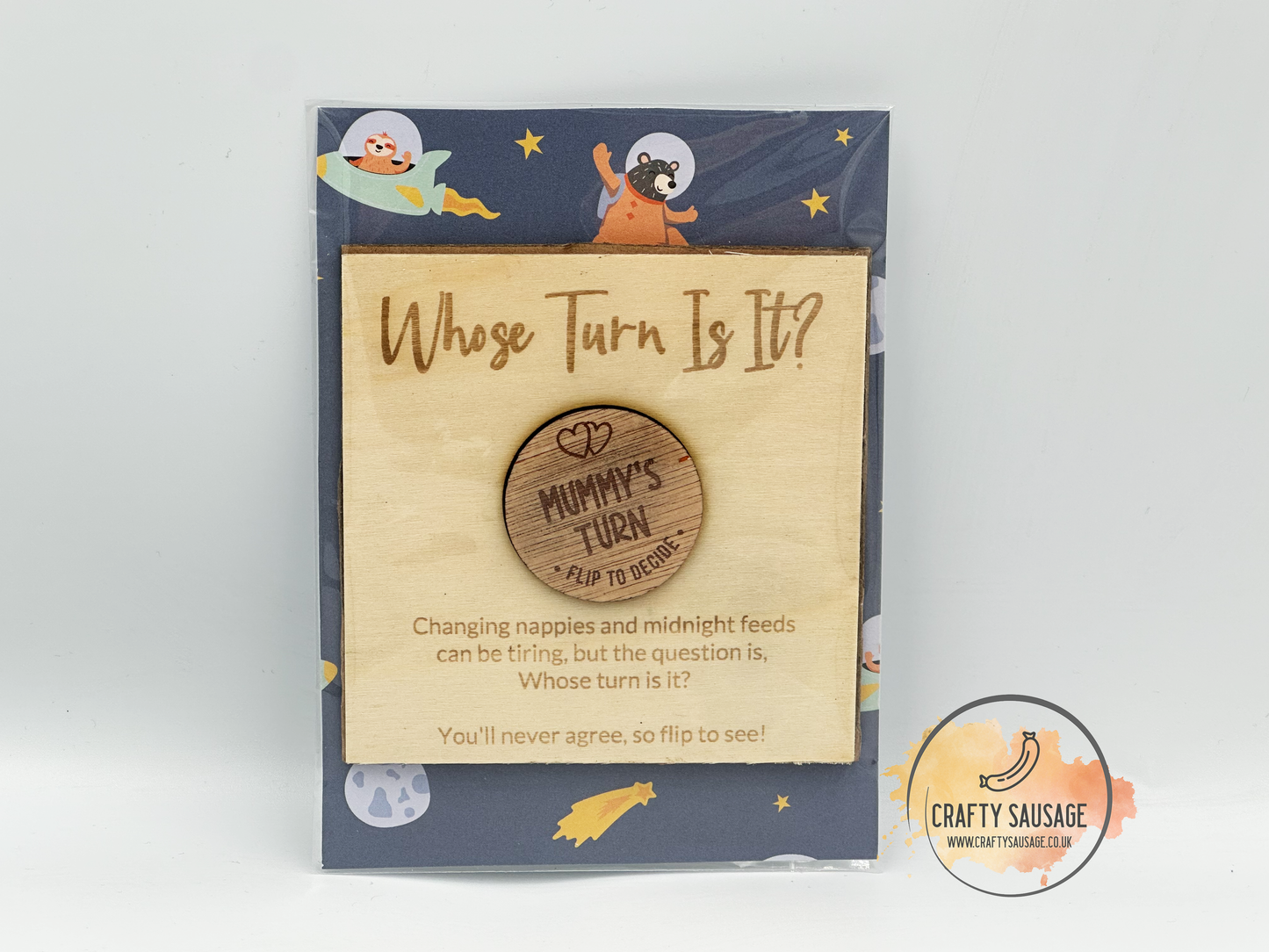 New Parent Decision Coin, Mummy's Turn / Daddy's Turn