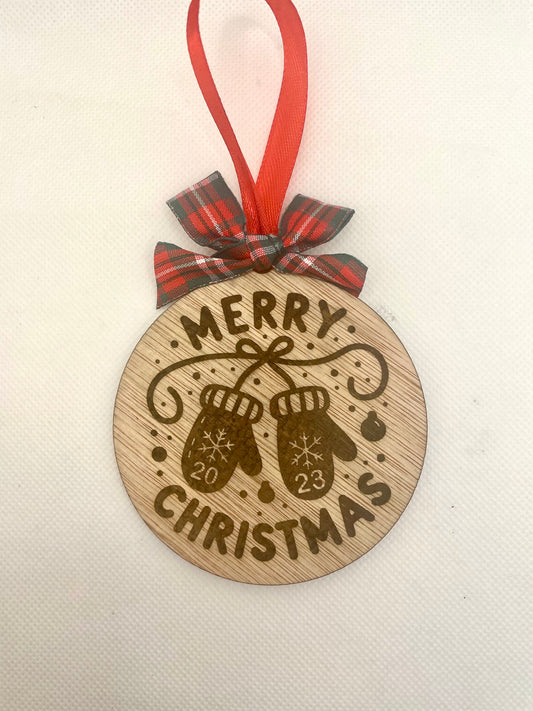 2023 Mittens - Merry Christmas Bauble