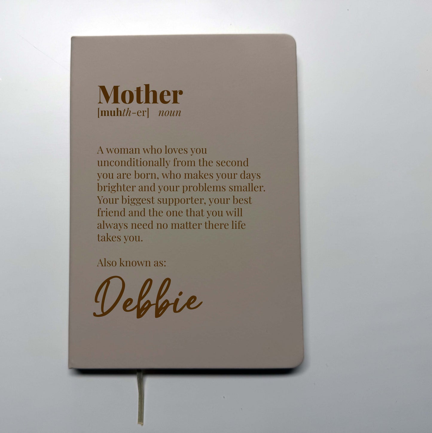 Personalised “Mother” Definition Notebook