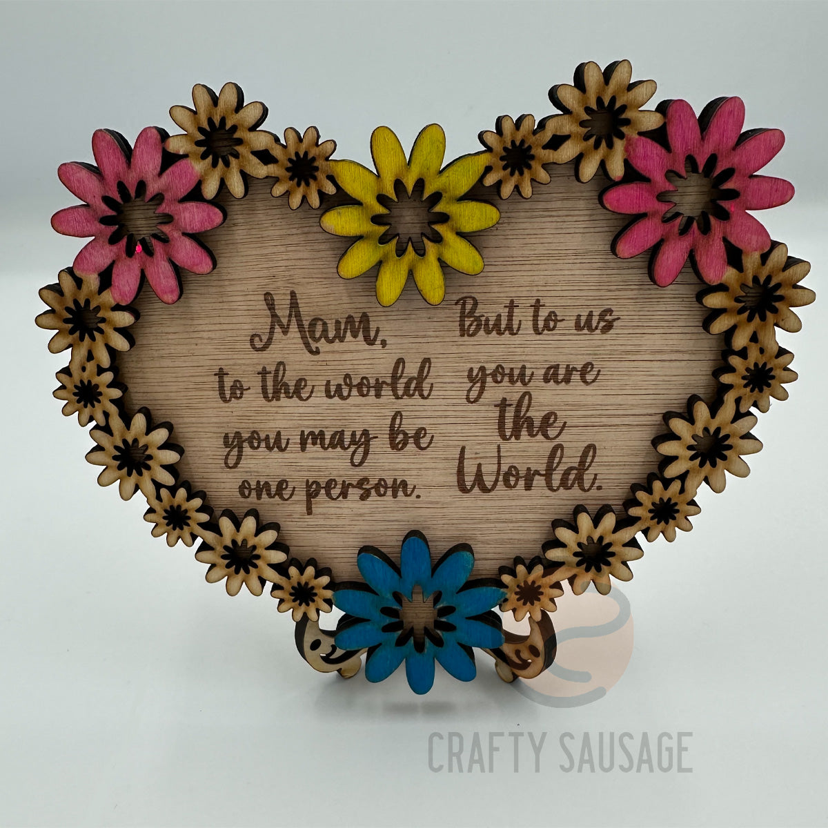 Handcrafted Wooden Mother Plaque