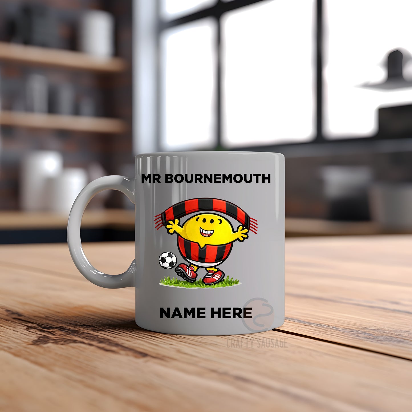 Personalised Football Supporter Team Character Mug