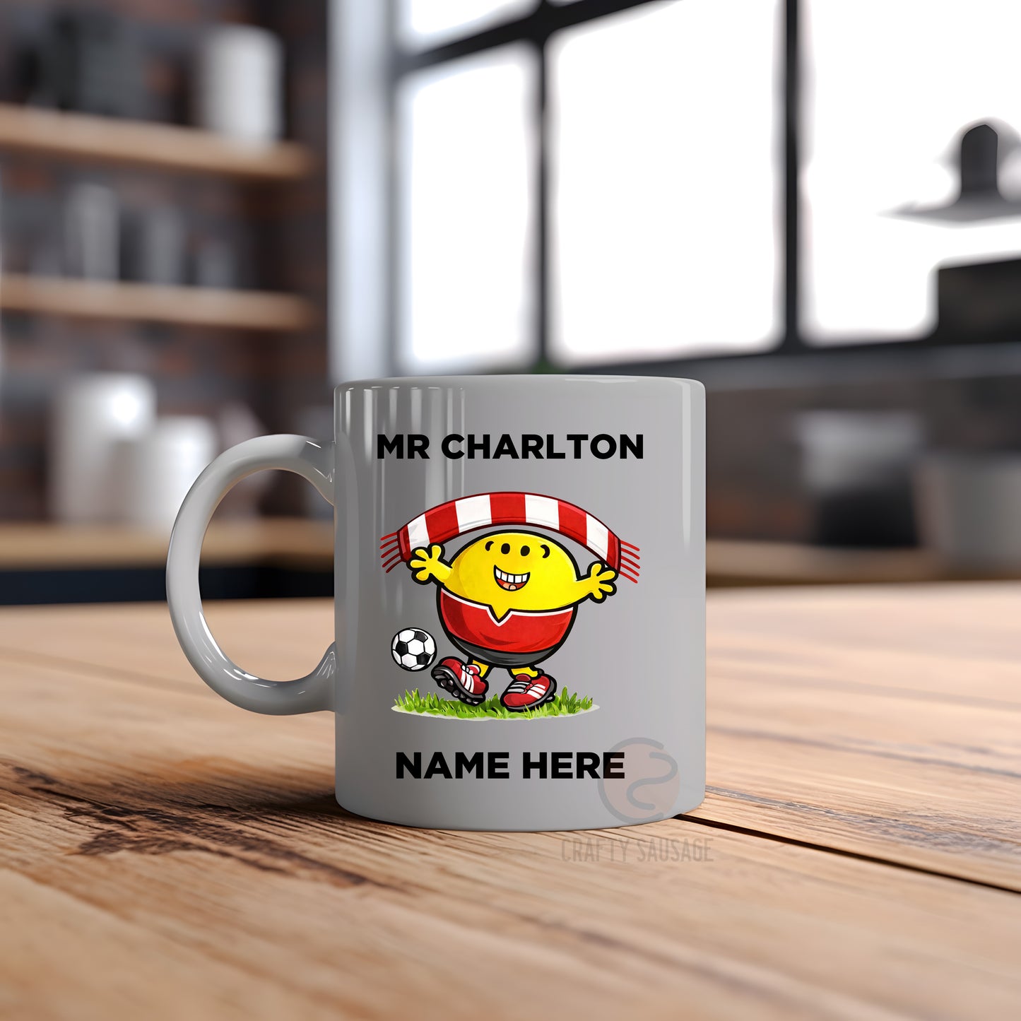 Personalised Football Supporter Team Character Mug
