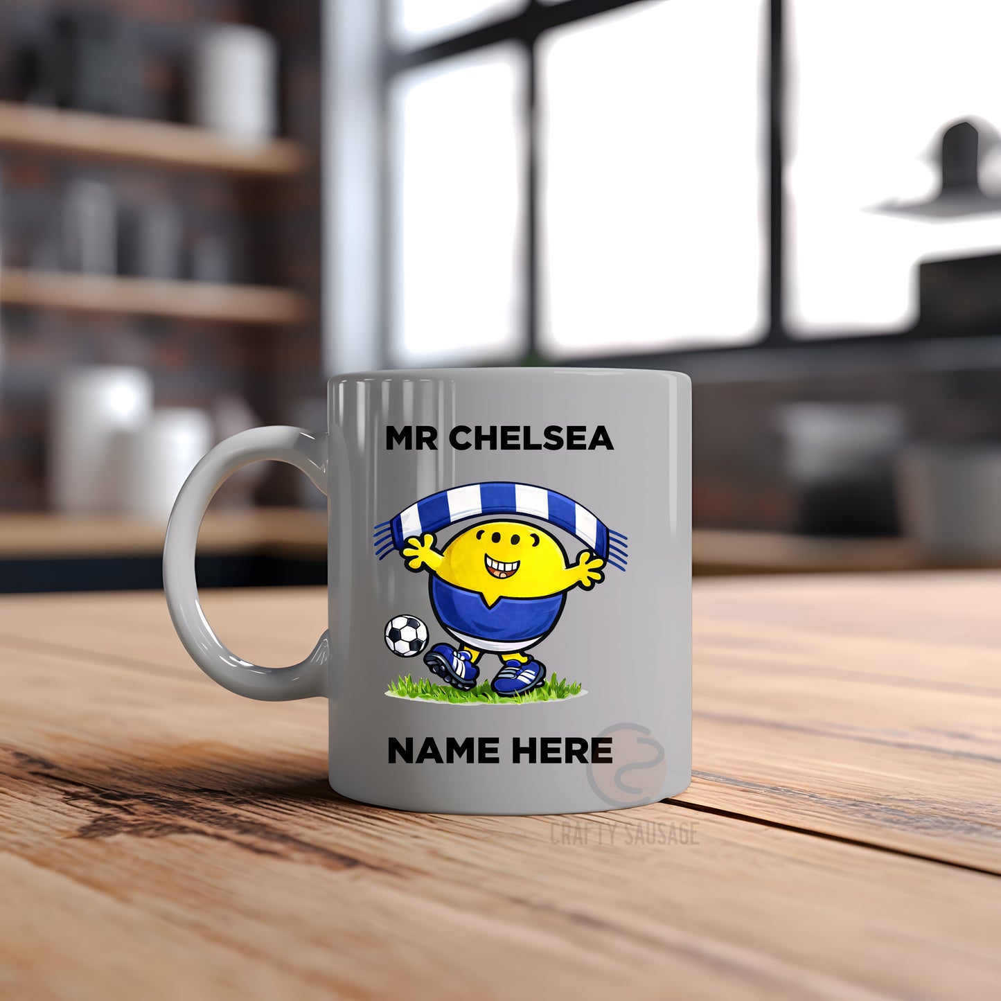 Personalised Football Supporter Team Character Mug