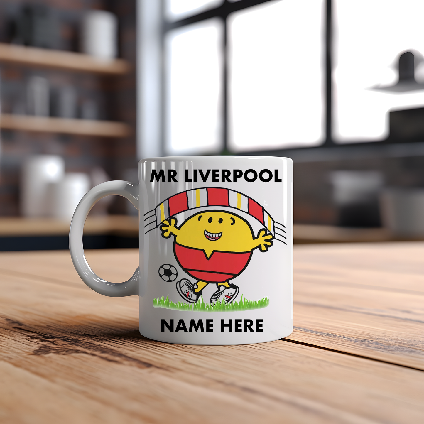 Personalised Mr Liverpool Football Strip Supporters Mug