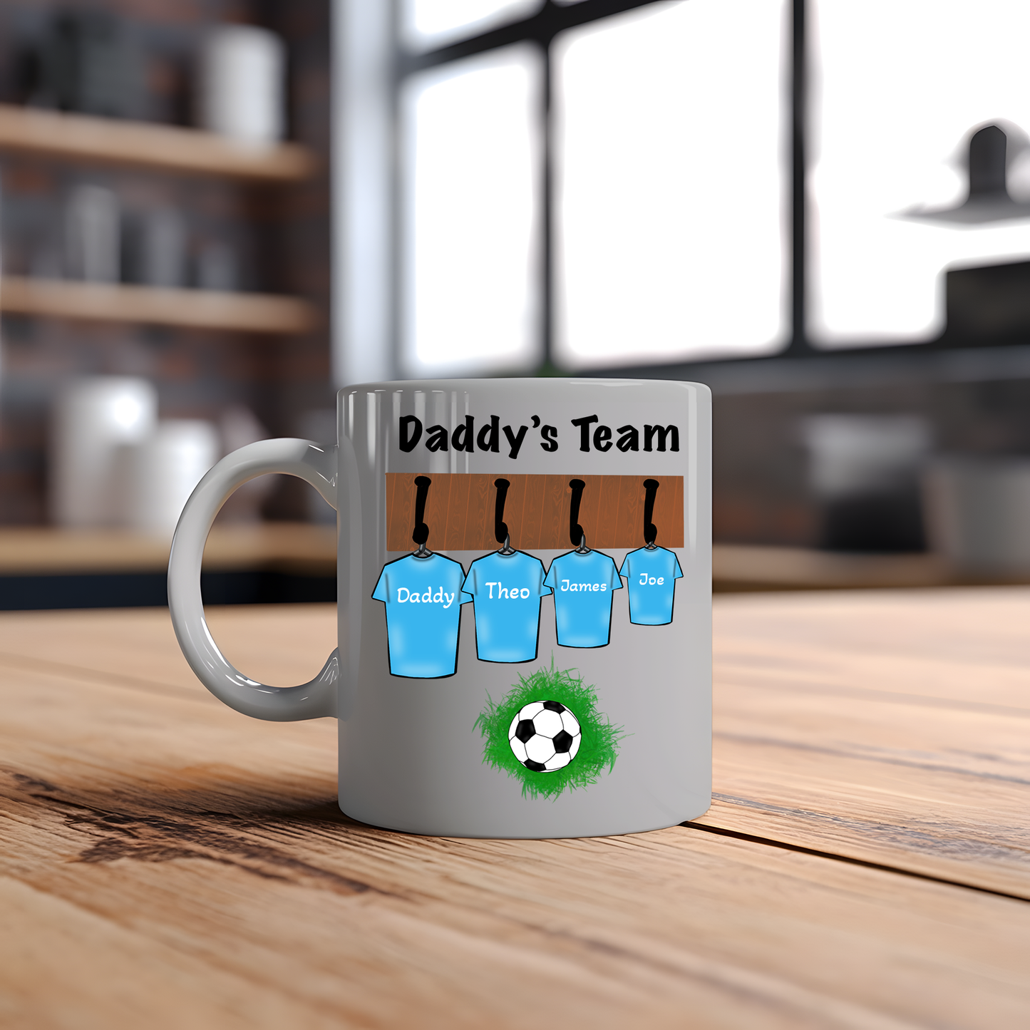 "Daddys Team" Personalised Family Mug for Dad