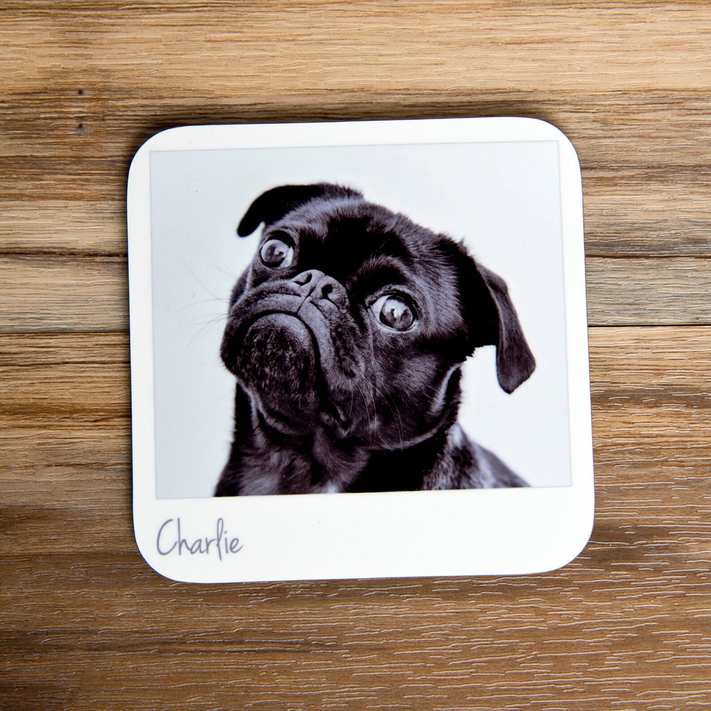 Personalised Photo Coasters - Retro Style Photo Coasters, Custom Photo Mat, Customised Coasters, Great Family Gift