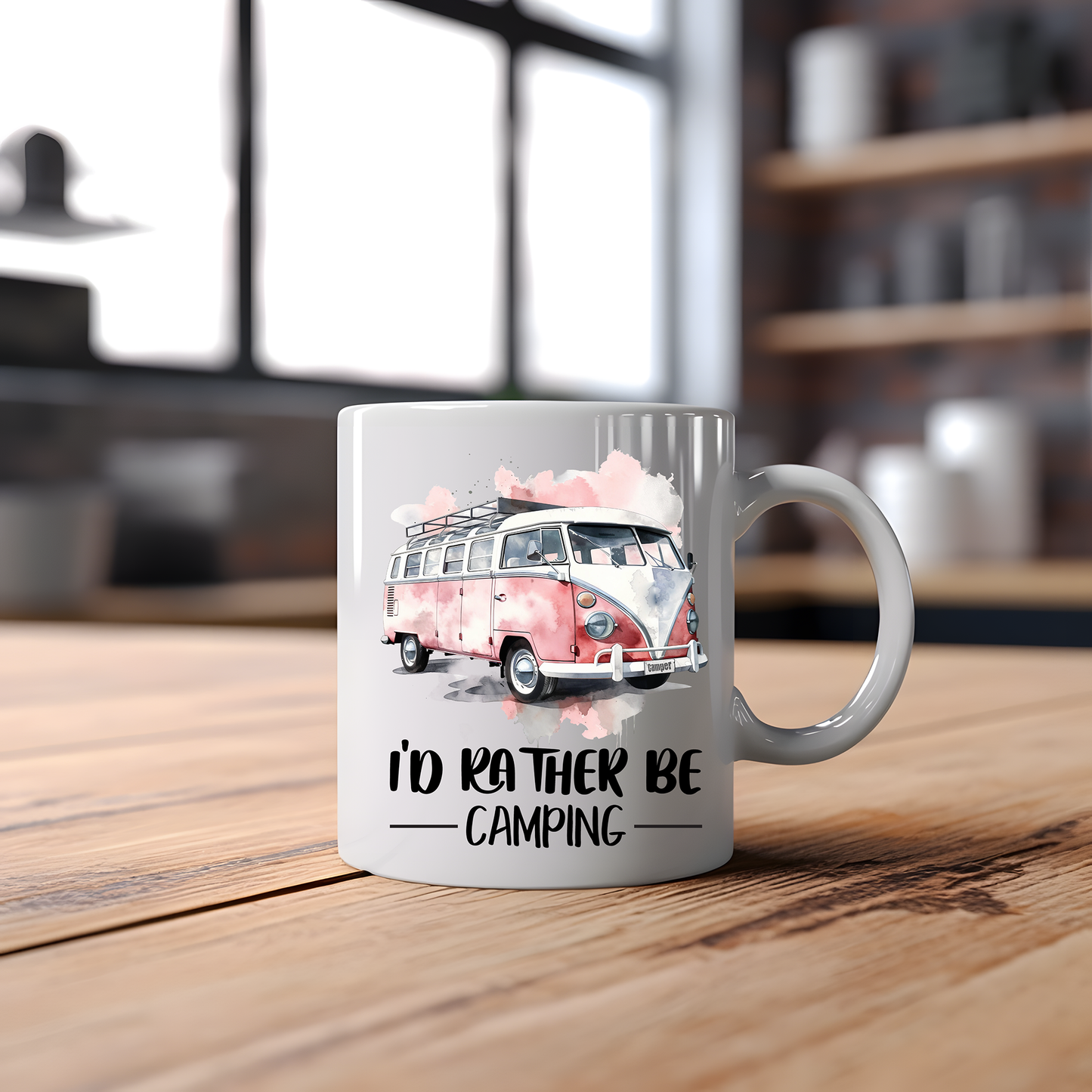 Campervan Mug / Camping Mug, VW Camper, BLUE OR PINK